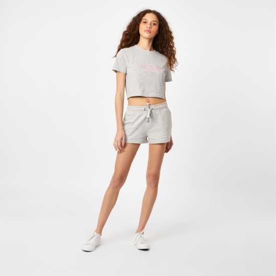 Jack Wills Bea Sweatshorts Сив марл Дамски къси панталони