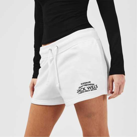Дамски къси панталони Jack Wills Bea Sweatshorts Винтажно бяло Jack Wills Bea Sweatshorts Винтажно бяло Дамски къси панталони