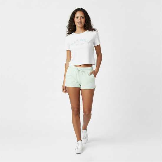 Jack Wills Bea Sweatshorts Морско стъкло Дамски къси панталони