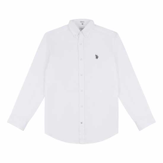 Мъжки ризи Us Polo Assn Oxford Ls Shirt Sn00 Ярко бяло Us Polo Assn Oxford Ls Shirt Sn00 Ярко бяло Мъжки ризи