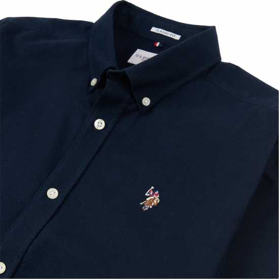 Us Polo Assn Oxford Ls Shirt Sn00 Морска синьо Мъжки ризи