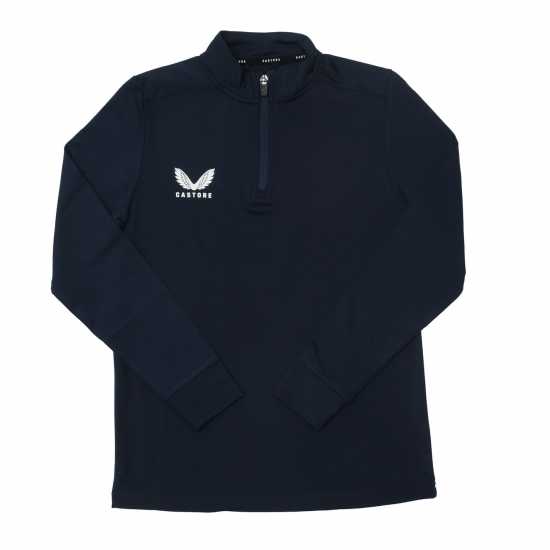 Castore Kids' Quarter Zip Fleece Морска синьо Castore Kids' Quarter Zip Fleece Морска синьо