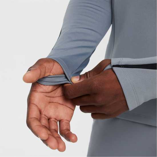 Nike Academy Winter Warrior Men's Therma-Fit 1/2-Zip Soccer Top Grey/Silver 