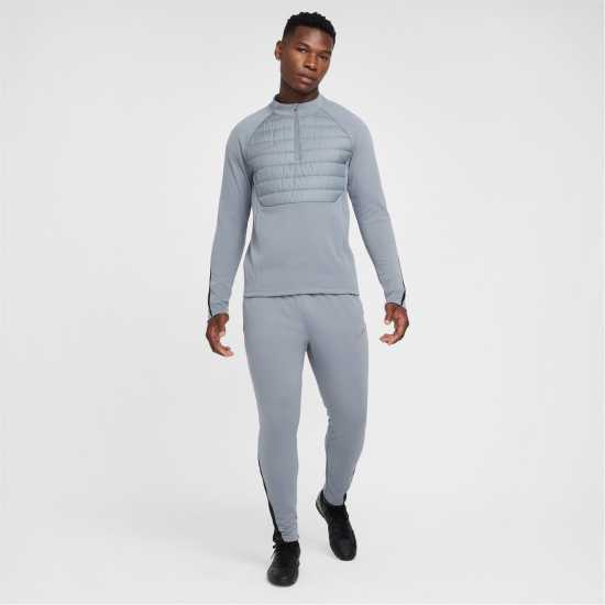 Nike Academy Winter Warrior Men's Therma-Fit 1/2-Zip Soccer Top Grey/Silver 
