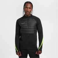 Nike Academy Winter Warrior Men's Therma-Fit 1/2-Zip Soccer Top Черно/Волт 
