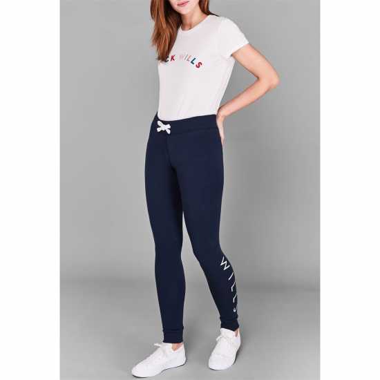 Jack Wills Jack Lingham Wills Logo Joggers Морска синьо 