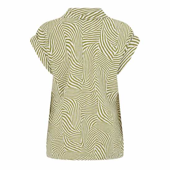 Дамски ризи и тениски Biba Button Through Shirt Зелена шахматка Biba Button Through Shirt Зелена шахматка Дамски ризи и тениски