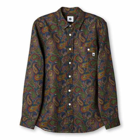 Pretty Green Men's Anniversary Paisley Long-Sleeve Patterned Shirt  