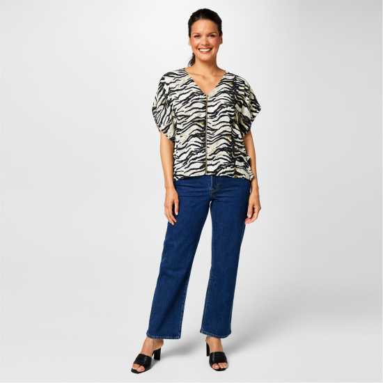 Biba Zip Front Top  Дамски ризи и тениски