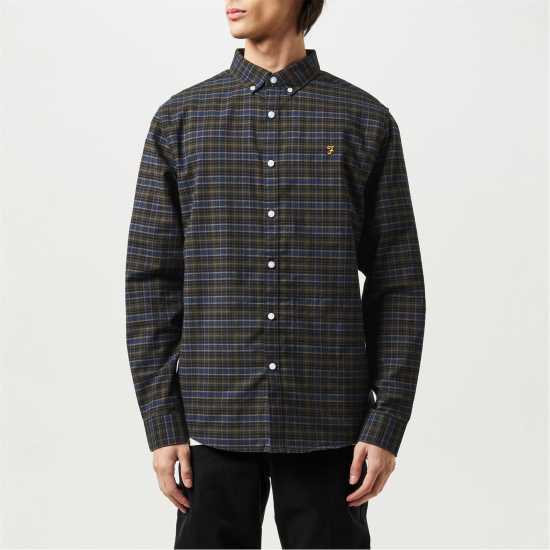 Карирана Дамска Риза Farah Farah Alban Slim Fit Check Shirt  Мъжки ризи