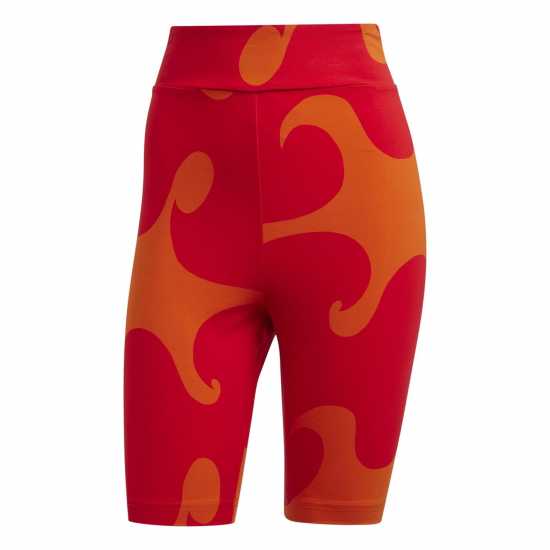 Дамски къси панталони Adidas Marimekko Rib Short Knee Length Leggings Womens Adidas Marimekko Rib Short Knee Length Leggings Womens Дамски къси панталони
