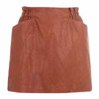 Only Faux Leather Mini Skirt  Дамски поли и рокли
