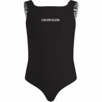 Calvin Klein Logo Swimsuit Black Holiday Essentials
