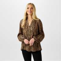 Biba Button Through Blouse  Дамски ризи и тениски