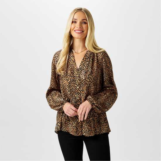 Biba Button Through Blouse  Дамски ризи и тениски