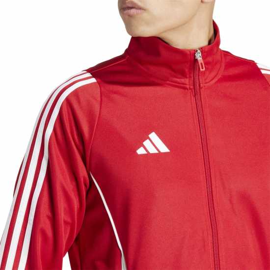 Adidas Мъжко Спортно Горнище Tiro 24 Training Track Top Mens Отбор Сила Червено Футболни екипи за бягане