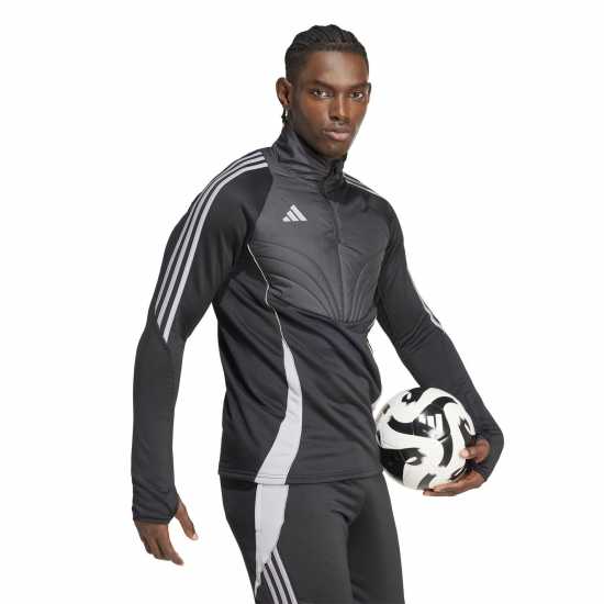 Adidas Tiro 24 Winterized Top Mens Черно/Светло Оникс Мъжки горнища с цип