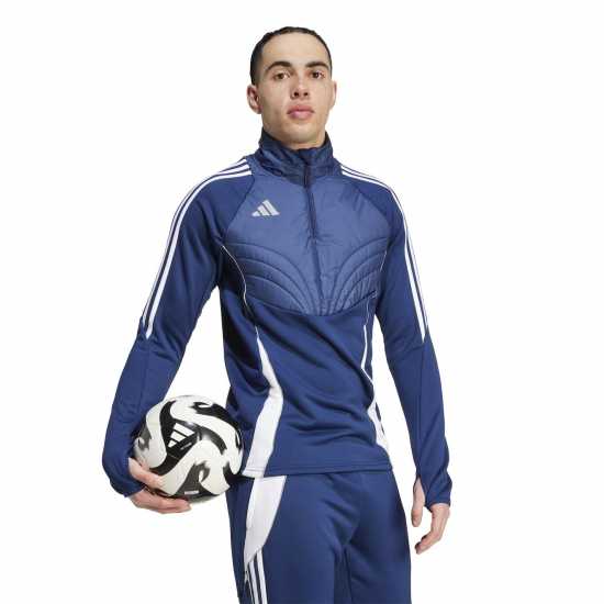 Adidas Tiro 24 Winterized Top Mens морско син 2/бял Мъжки горнища с цип