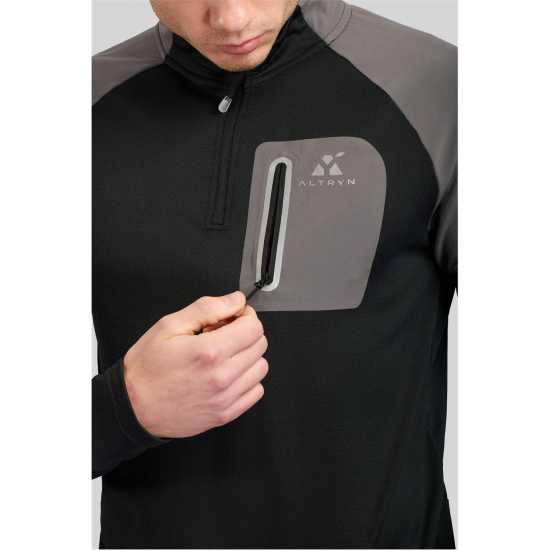 Altryn Quarter Zip Fleece Черно/Сиво Altryn Quarter Zip Fleece Черно/Сиво