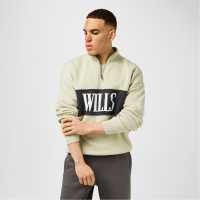 Jack Wills Jw Logo Quarter-Zip Fleece Писташка Jack Wills Jw Logo Quarter-Zip Fleece Писташка