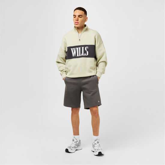 Jack Wills Jw Logo Quarter-Zip Fleece Писташка Jack Wills Jw Logo Quarter-Zip Fleece Писташка