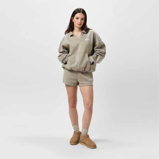 Дамски къси панталони Jack Wills Fleece Shorts Тоуп Jack Wills Fleece Shorts Тоуп Дамски къси панталони