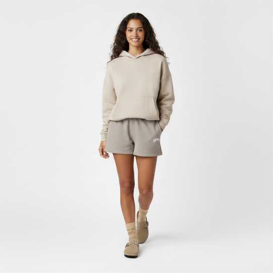 Jack Wills Women's Graphic Fleece Jogger Shorts Тоуп 