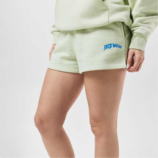 Jack Wills Fleece Shorts Морско стъкло Дамски къси панталони