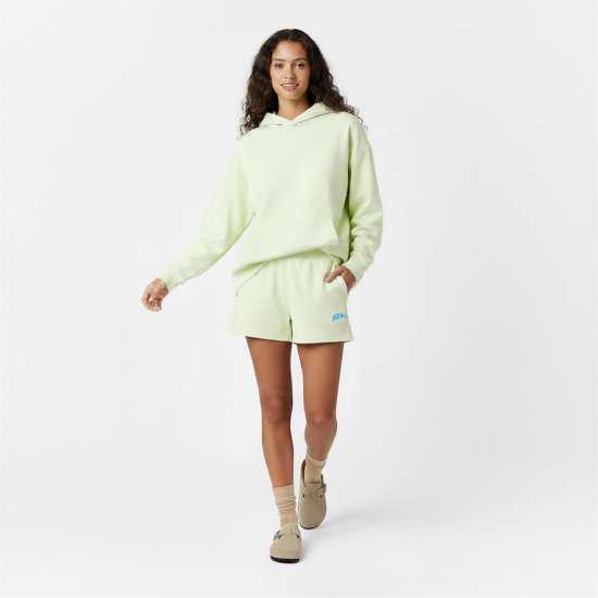 Jack Wills Women's Graphic Fleece Jogger Shorts Морско стъкло 