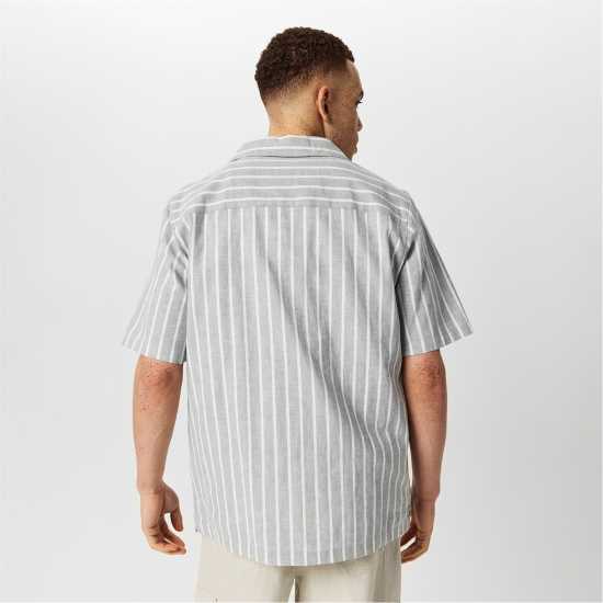 Jack Wills Men's Jw Linen Short-Sleeve Plain Shirt Jack Wills Men's Jw Linen Short-Sleeve Plain Shirt