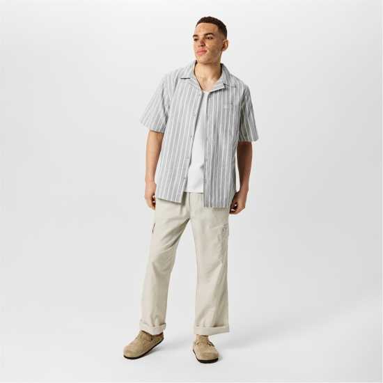 Jack Wills Men's Jw Linen Short-Sleeve Plain Shirt Jack Wills Men's Jw Linen Short-Sleeve Plain Shirt