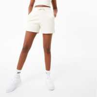 Slazenger Ft. Wolfie Cindy Logo Fleece Shorts Cream Дамски къси панталони