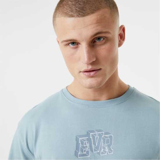 Everlast Shadow Evr Tee Grey blue Мъжки ризи