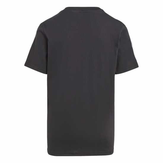 Adidas Tiberio 3-Stripes Colorblock Cotton T-Shirt Junior Blk/Gry/Wht Детски тениски и фланелки