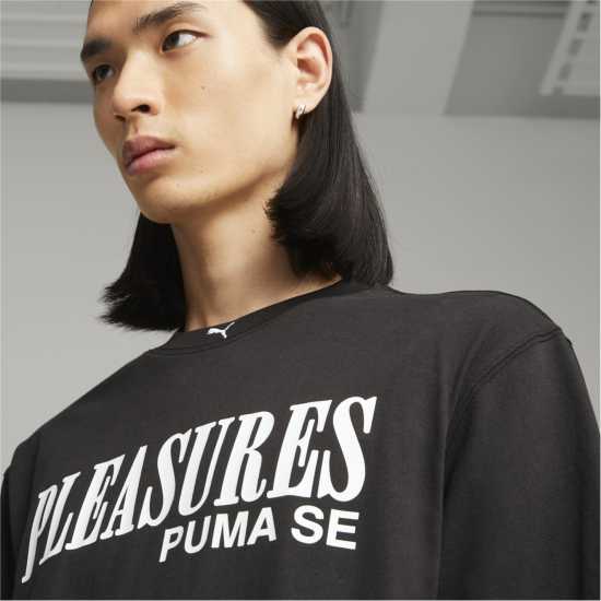 Puma X Pleasures Typo Tee Puma Black Мъжки ризи