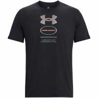 Under Armour M Branded Gel Stack Ss Black/Grey Мъжки ризи
