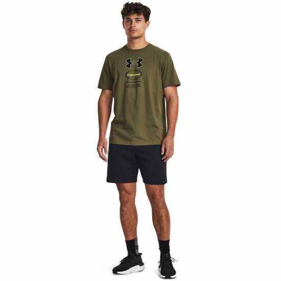 Under Armour M Branded Gel Stack Ss Marine OD Green Мъжки ризи