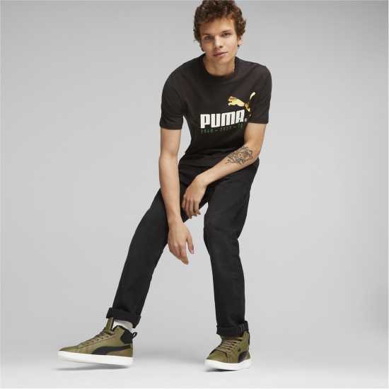 Puma No. 1 Logo Celebration Tee Black Мъжко облекло за едри хора