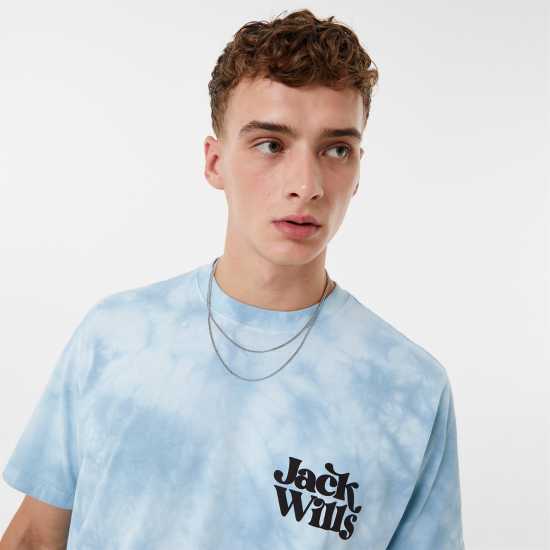 Jack Wills Tie Dye Graphic T-Shirt
