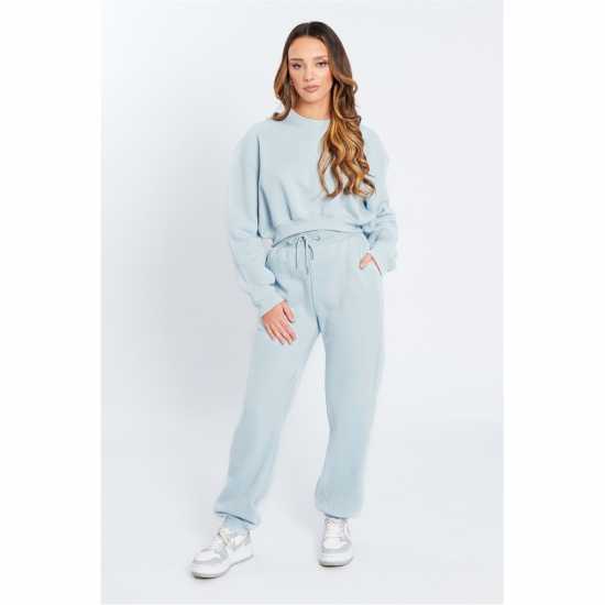 Be You Beyou Oversized Closed Hem Jersey Joggers  