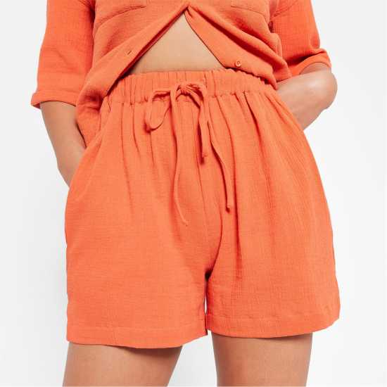 I Saw It First Textured Floaty Shorts Co-Ord