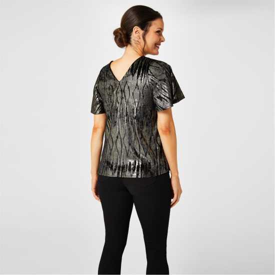 Дамски ризи и тениски Biba Patterned Foil Top Biba Patterned Foil Top Дамски ризи и тениски