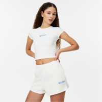 Jack Wills Fleece Shorts Винтажно бяло Дамски къси панталони