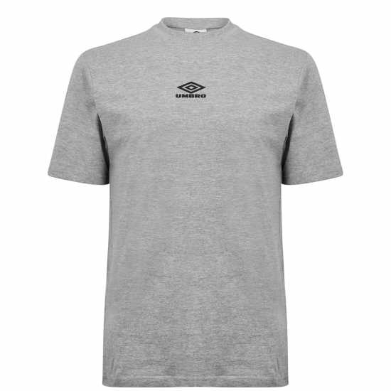 Umbro Тениска С Лого Logo Tee Sn99 Grey/ Black - Мъжки ризи