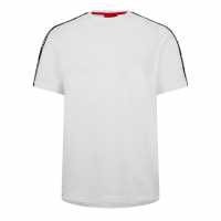 Hugo Boss Тениска Sporty Tape T Shirt White 100 Мъжки пижами