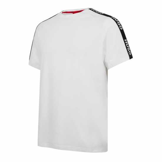 Hugo Boss Тениска Sporty Tape T Shirt White 100 Мъжки пижами