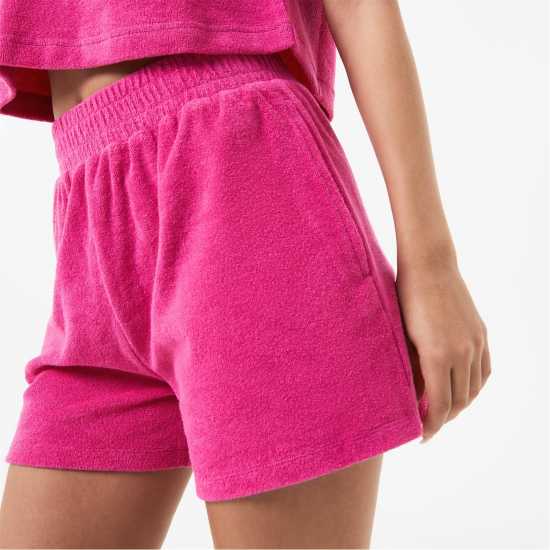 Jack Wills Towelling Shorts Pink Дамски къси панталони