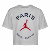 Air Jordan Psg Box T-Shirt Childrens White Детски тениски и фланелки