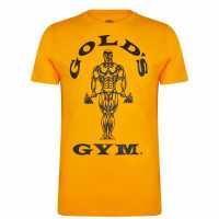 Golds Gym Мъжка Тениска Gym Muscle Joe T Shirt Mens Gold Мъжко облекло за едри хора