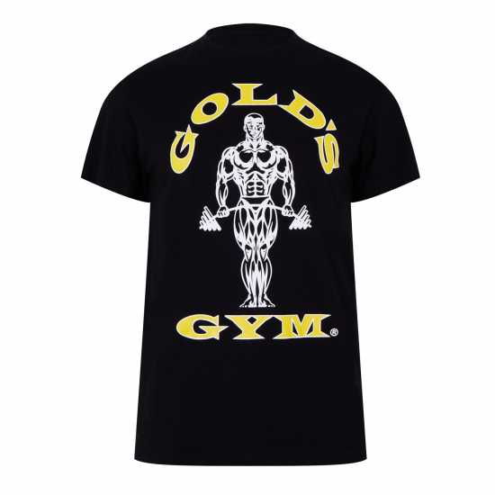 Golds Gym Мъжка Тениска Gym Muscle Joe T Shirt Mens Black Мъжки тениски и фланелки